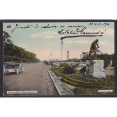 AVENIDA ALVEAR ANTIGUA TARJETA POSTAL